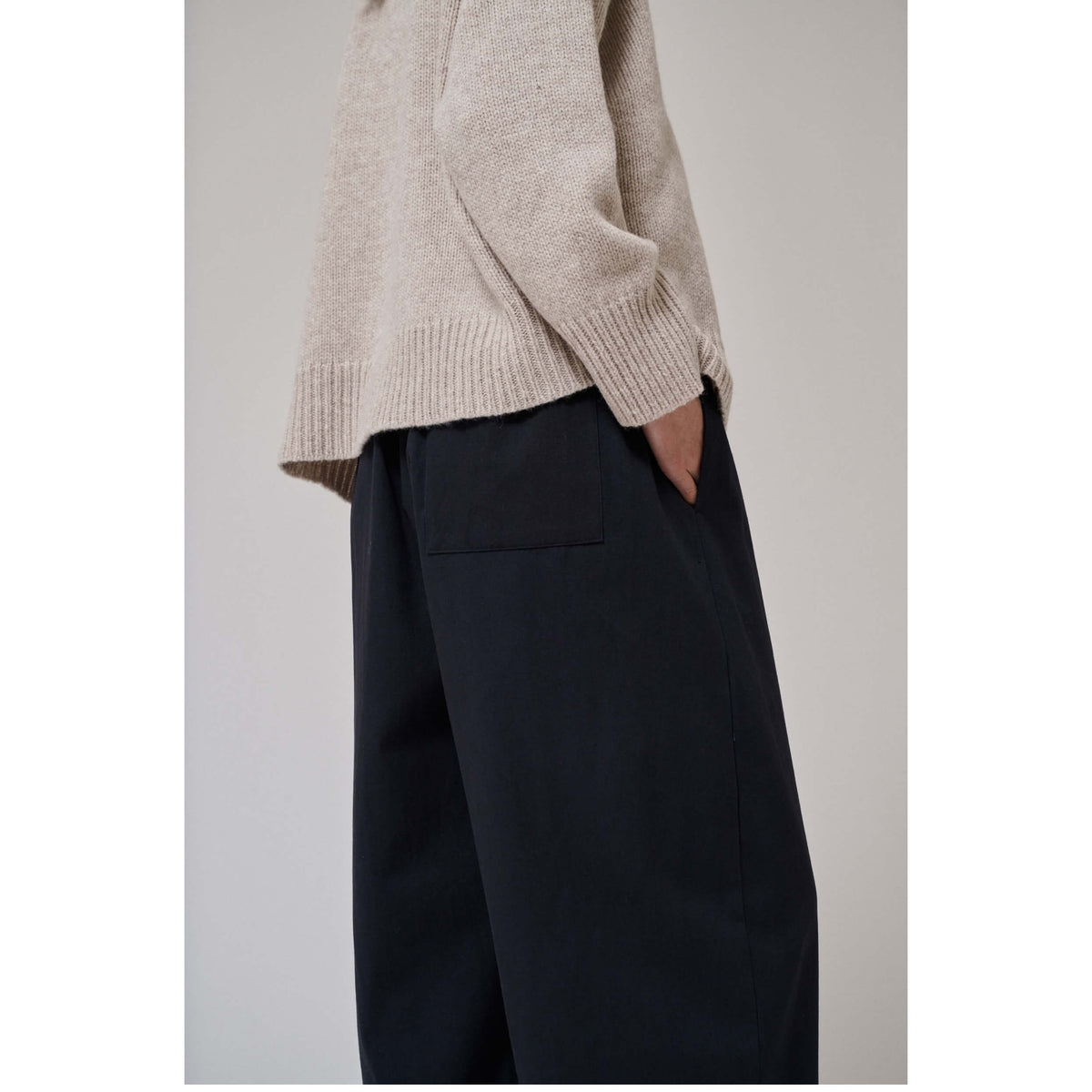 Pantalon barrel "Flora" - Black