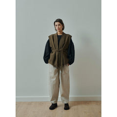 Pantalon barrel "Vera" - Oatmeal