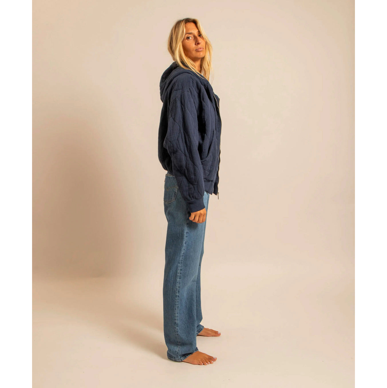 Hoodie-kimono "Washington" - Nuit