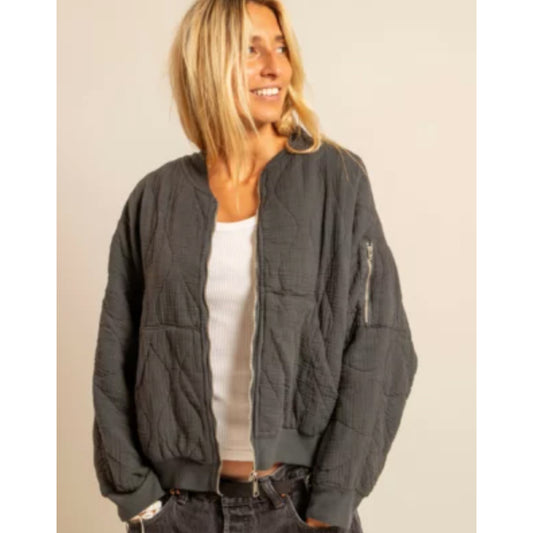 Bomber-kimono "Daytona" - Anthracite