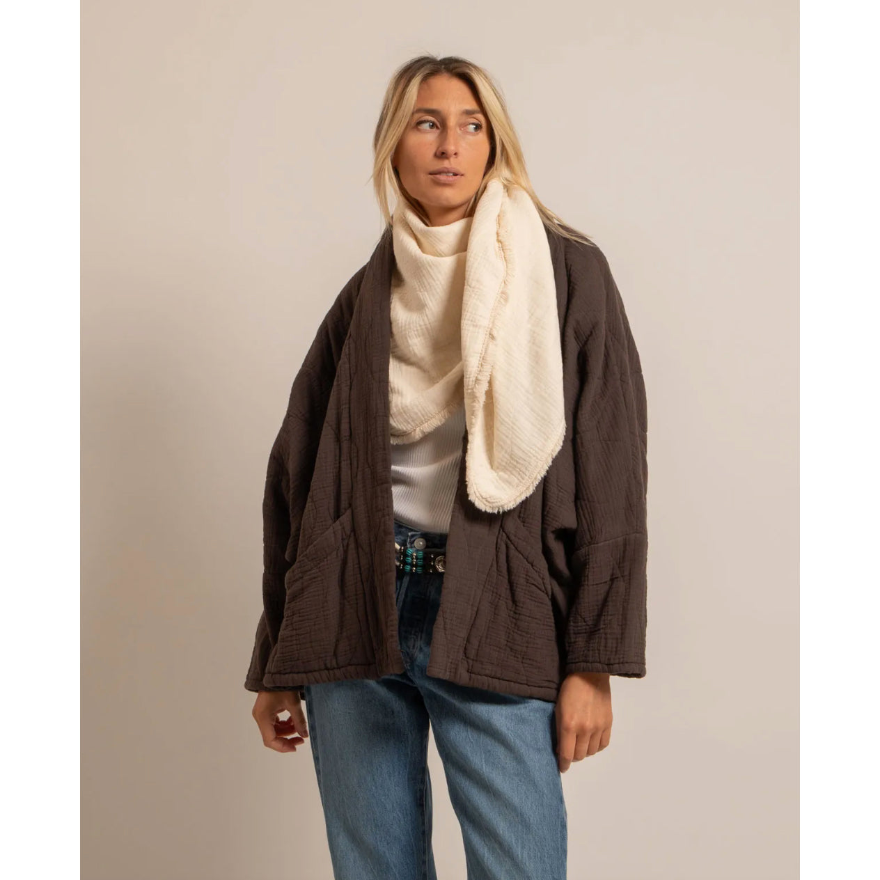 Chèche "Toronto" - Crème