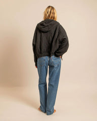 Hoodie-kimono "Washington" - Noir