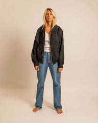 Hoodie-kimono "Washington" - Noir