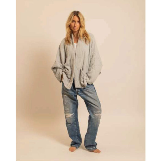Kimono "Chicago" - Gris perle