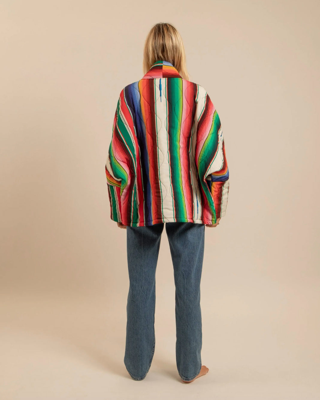 Kimono "Chicago"  rayure Mexicaine