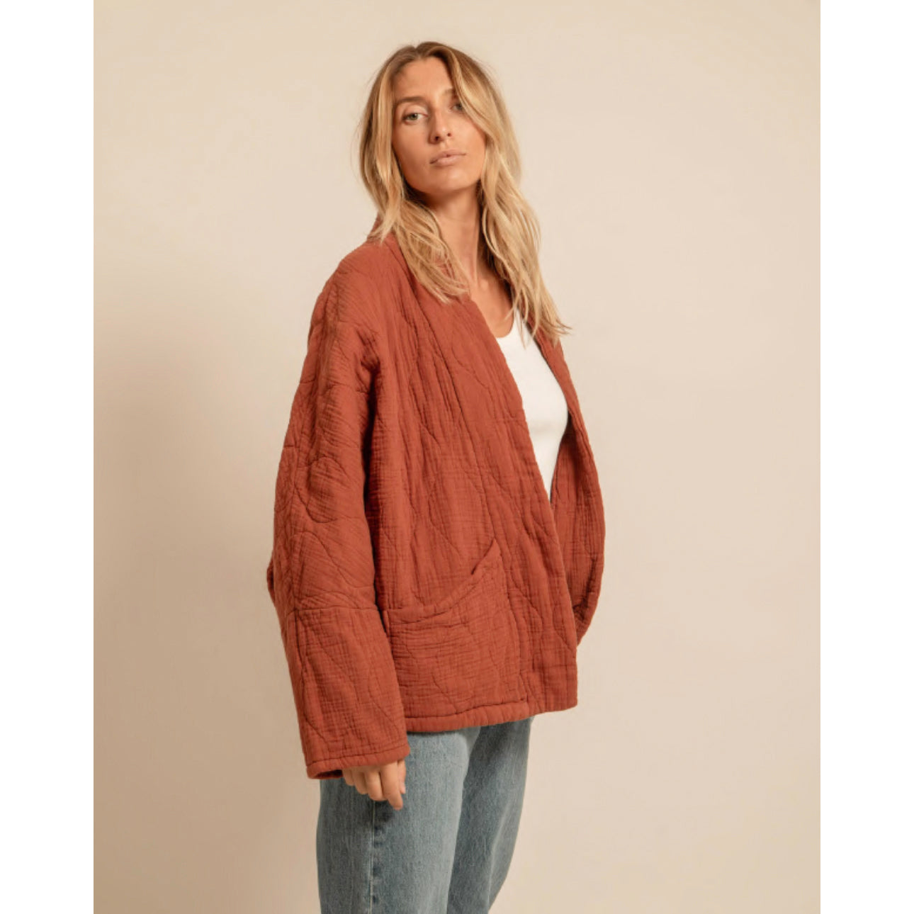 Kimono "Chicago" - Terracotta