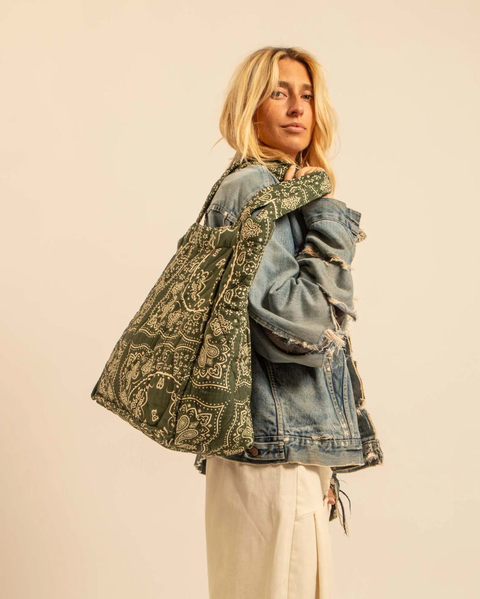 Cabas "Philadelphie Bandana" - Kaki