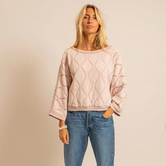 Sweat-shirt "Memphis" - Poudre