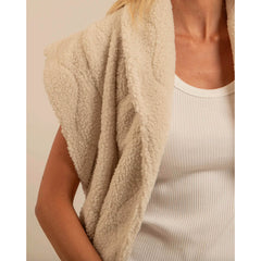 Veste sans manches "Brooklyn Sherpa" - Crème
