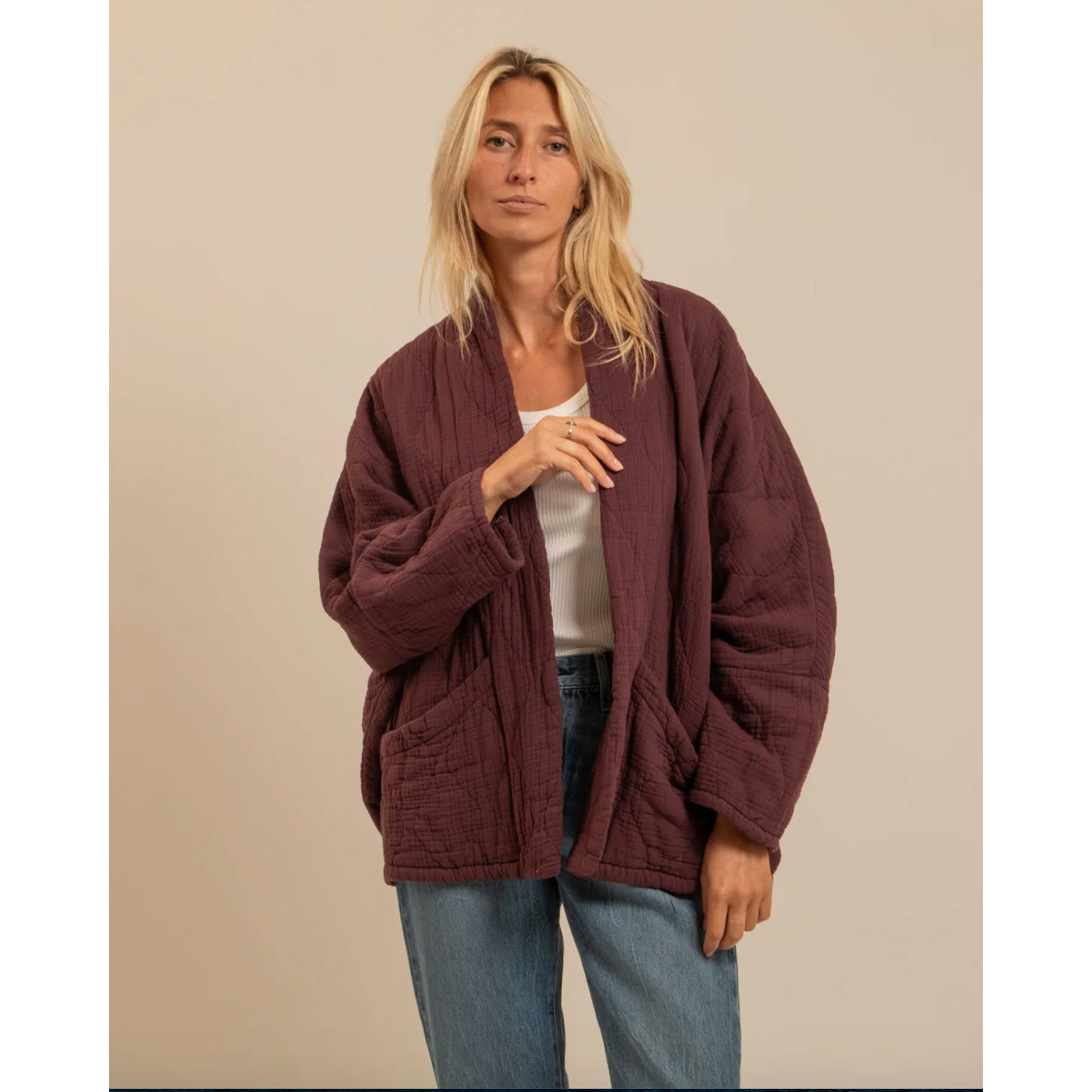 Kimono "Chicago" - Bordeaux