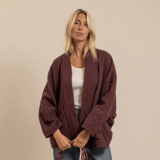 Kimono "Chicago" - Bordeaux