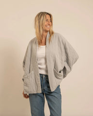 Kimono "Chicago" - Gris perle