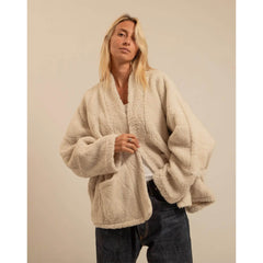 Kimono "Chicago Sherpa" - Crème