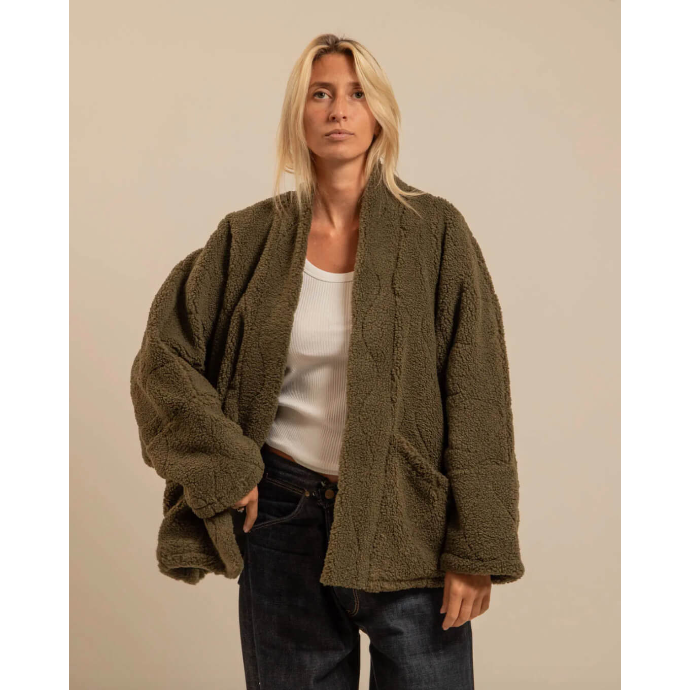 Kimono "Chicago Sherpa" - Kaki