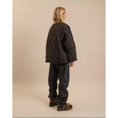 Veste "Indianapolis" nylon/sherpa - Noir