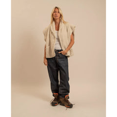 Veste sans manches "Brooklyn sherpa" - Crème