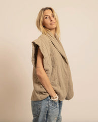 Veste sans manches "Brooklyn" - Beige