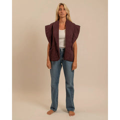 Veste sans manches "Brooklyn" - Bordeaux
