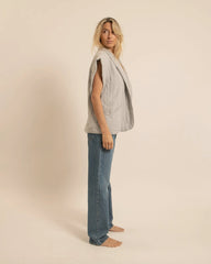 Veste sans manches "Brooklyn" - Gris perle