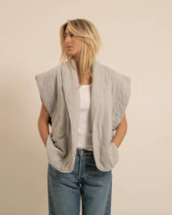 Veste sans manches "Brooklyn" - Gris perle
