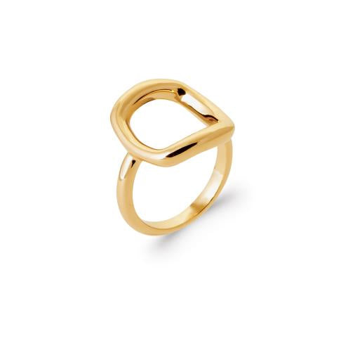 Bague "Square" - plaqué Or