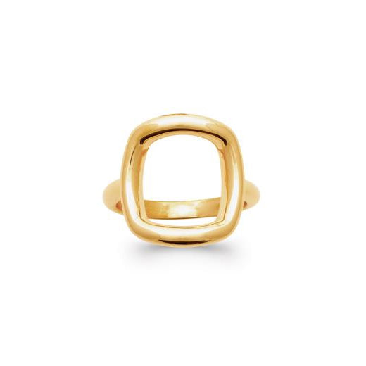 Bague "Square" - plaqué Or