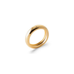 Bague "demi-tube" - plaqué Or