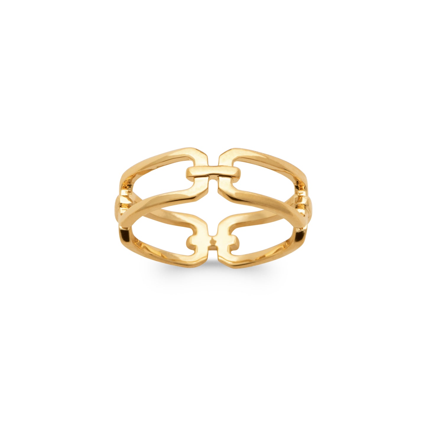 Bague-chaîne - plaqué Or