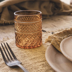 Nappe carrée coton flammé "Matrijana1" - Granola