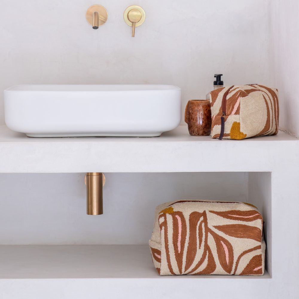 Grande trousse "Clark" - Beige