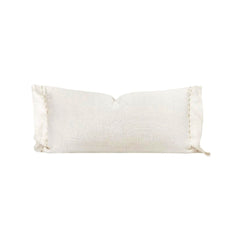 Coussin "Comics" lin brodé - Snowy