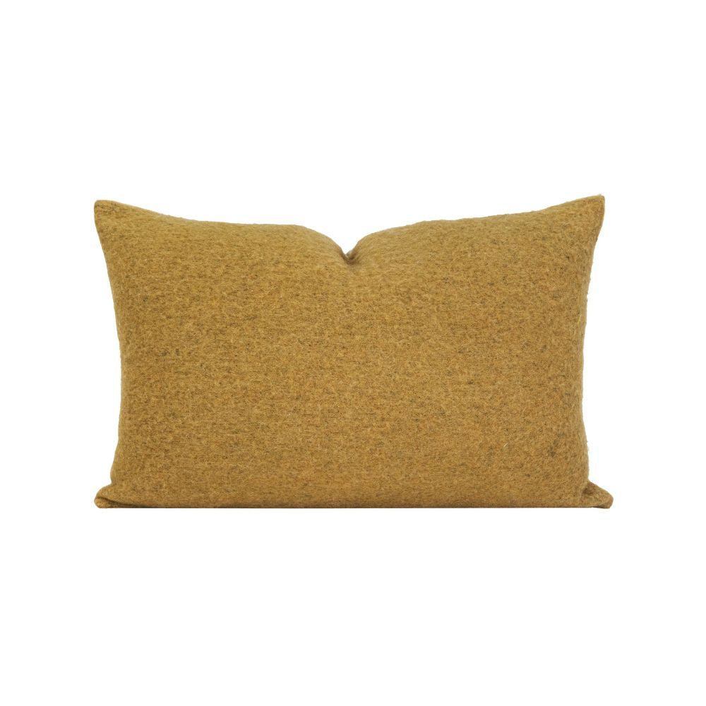 Coussin en laine chiné "Clovis" - Miel chiné