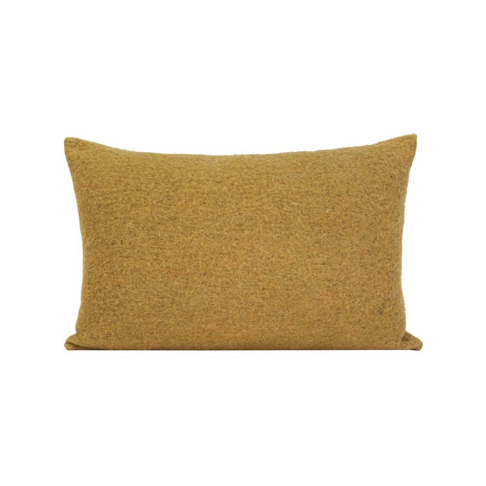 Coussin en laine chiné "Clovis" - Miel chiné