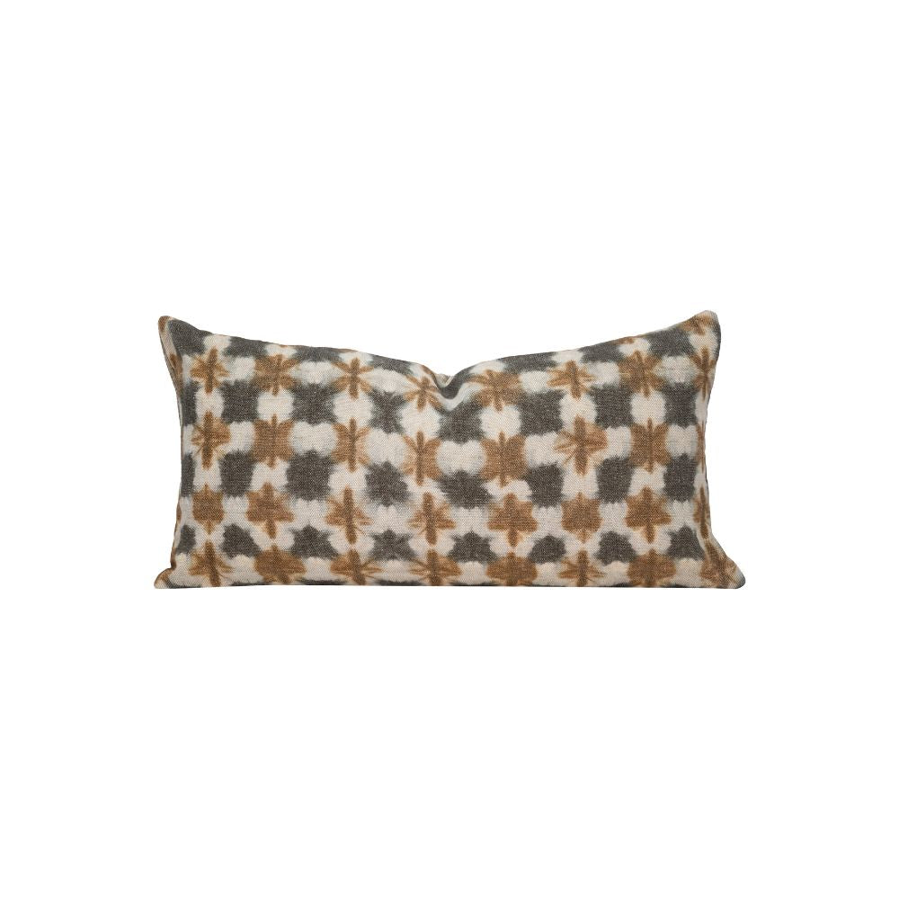 Coussin lin & velours "Zia Rimbaud"