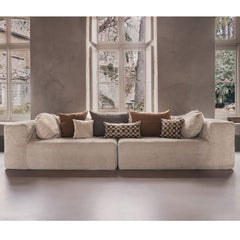 Coussin lin & velours "Zia Rimbaud"