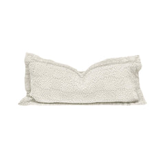 Coussin "Fado" coton alvéolé - Plume