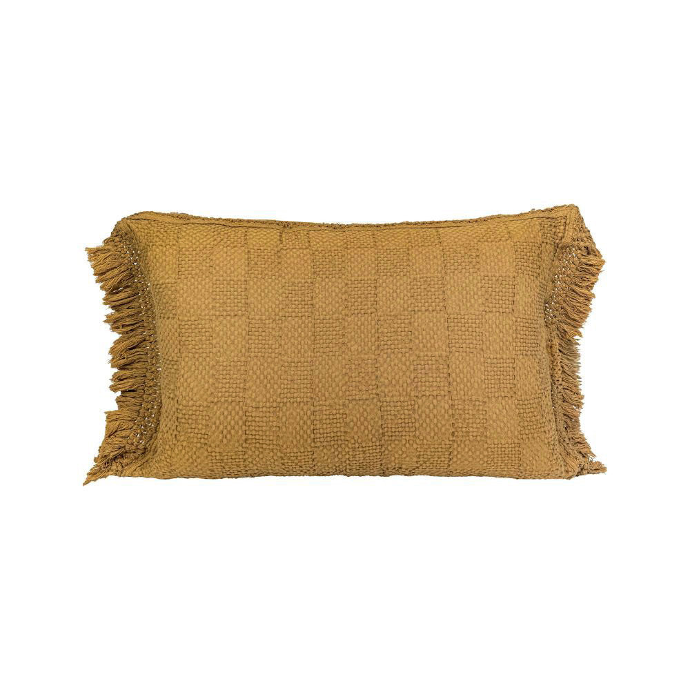 Coussin "Farmer" coton alvéolé - Butternut