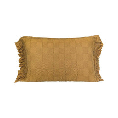 Coussin "Farmer" coton alvéolé - Butternut