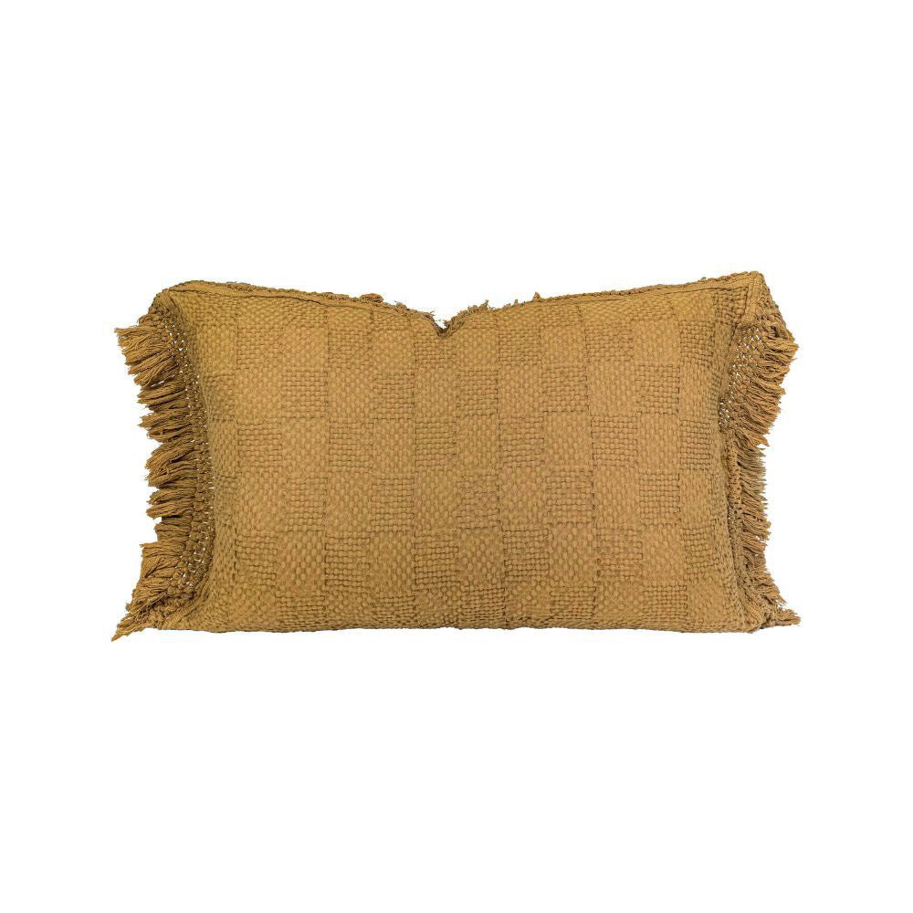 Coussin "Farmer" coton alvéolé - Butternut