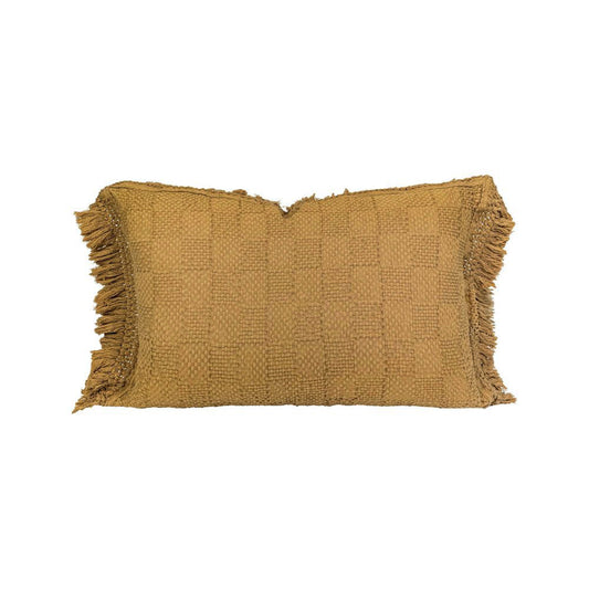 Coussin "Farmer" coton alvéolé - Butternut