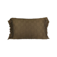 Coussin "Farmer" coton alvéolé - Bronze