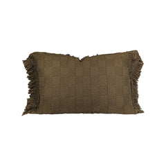 Coussin "Farmer" coton alvéolé - Bronze