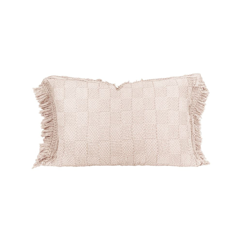 Coussin "Farmer" coton alvéolé - Nude