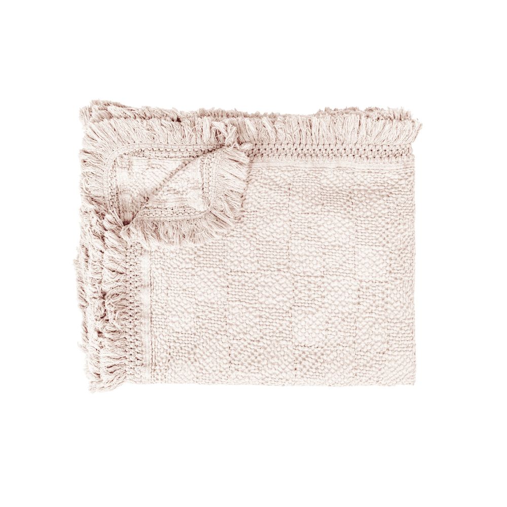 Plaid "Flirt" effet alvéolé - Nude