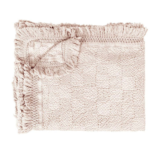 Plaid "Flirt" effet alvéolé - Nude