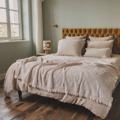 Plaid "Flirt" effet alvéolé - Nude