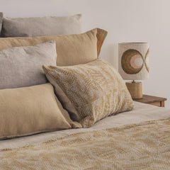 Coussin jacquard "Vesuve" - Narcisse