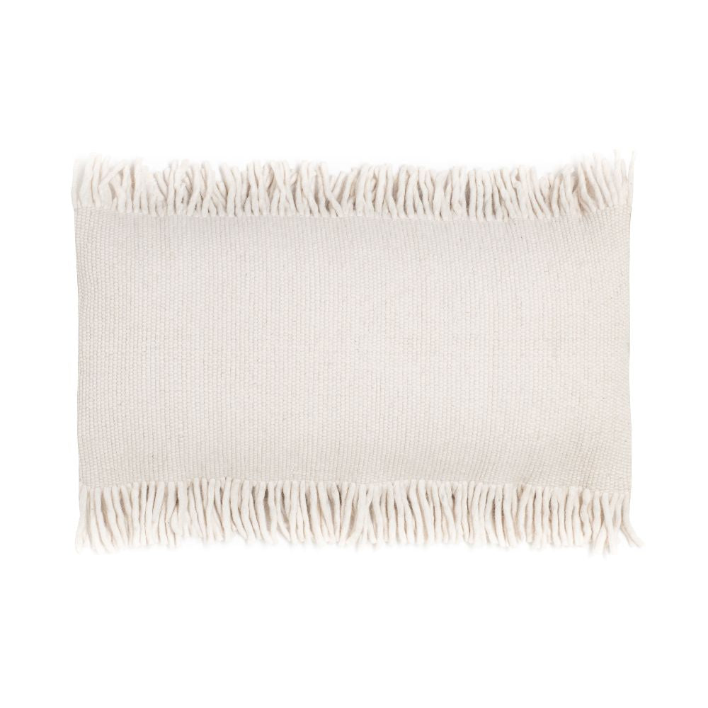 Coussin laine "Shaker" - Ecru