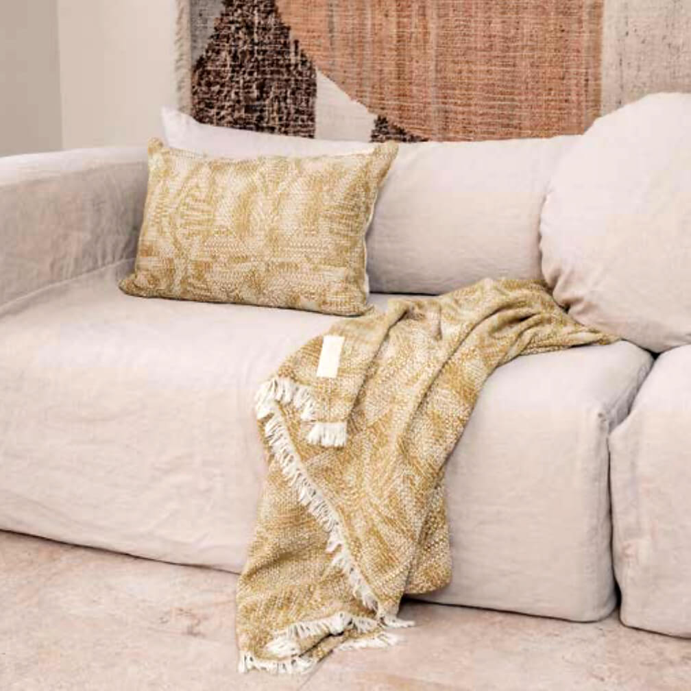 Plaid jacquard "Visa" - Narcisse