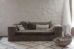 Coussin lin & laine "Umi" - Naturel